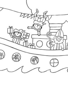 Alternative view of Kleurposter Anna en Sinterklaas