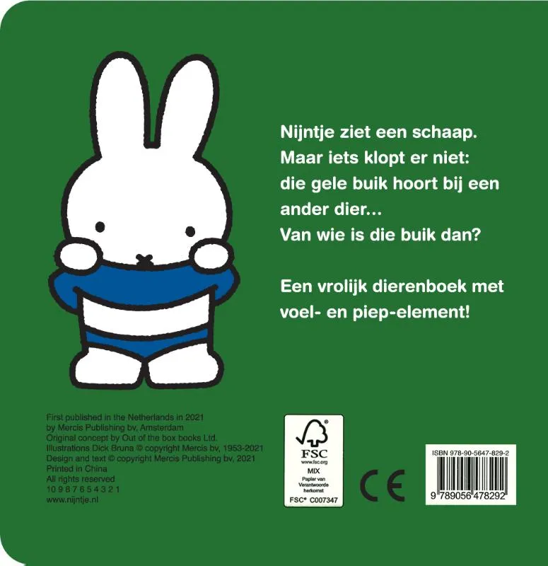 Nijntje voelboek dieren | 9789056478292 Nijntje voelboek dieren - Afbeelding 2