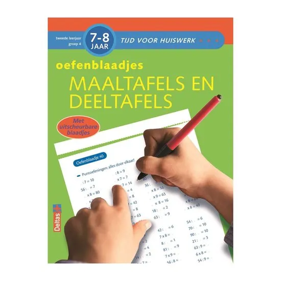 Oefenblaadjes maaltafels en deeltafels (7-8 j.) | 9789044723816 Oefenblaadjes maaltafels en deeltafels (7-8 j.)
