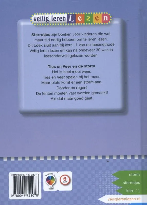 Ties en Veer en de storm | 9789048721078 Ties en Veer en de storm - Afbeelding 2