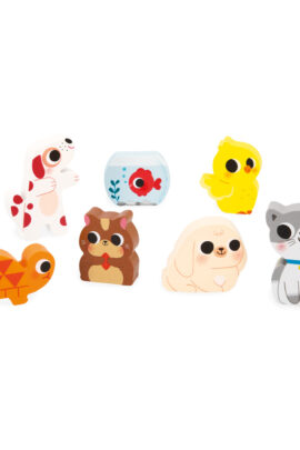 Chunky puzzel Huisdieren - Janod | 3700217371227