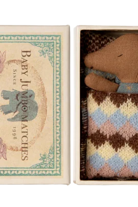 Baby muis in luciferdoosje blauw / Sleepy wakey baby mouse in matchbox blui | 5707304133100 Baby muis in luciferdoosje blauw / Sleepy wakey baby mouse in matchbox blui | 5707304133100