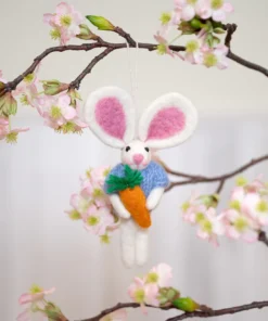 Hanger haasje met Wortel Blauw