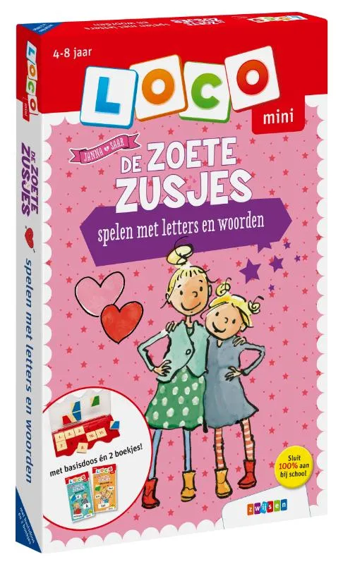Loco mini De Zoete Zusjes spelen met letters en woorden 4-8 jaar | 9789048755288 Loco mini De Zoete Zusjes spelen met letters en woorden 4-8 jaar
