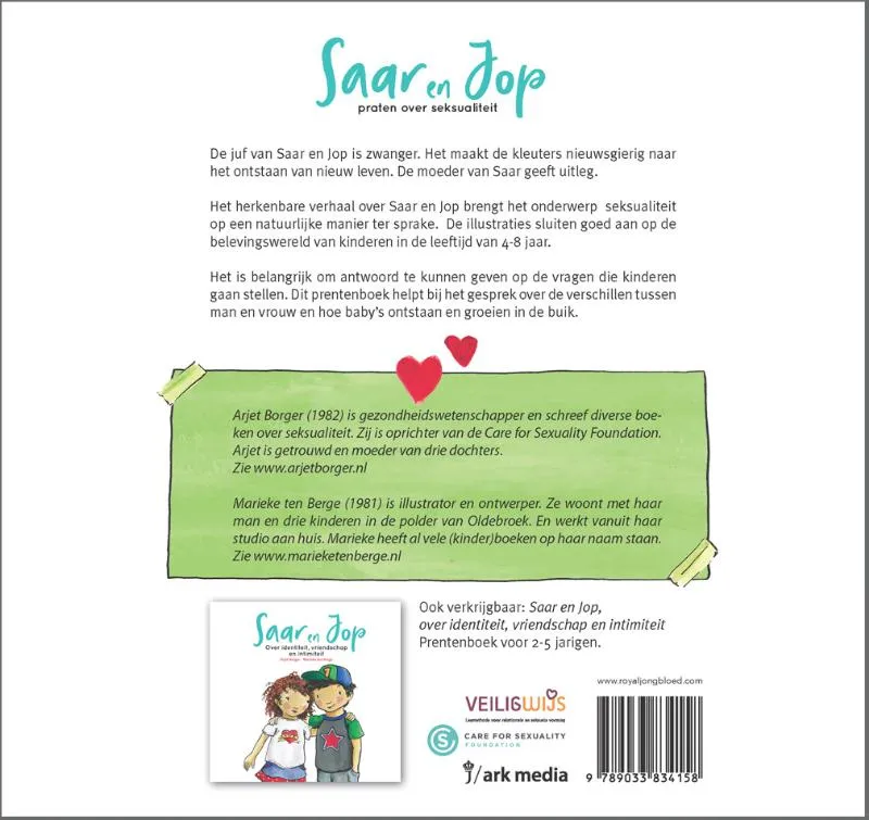 Saar en Jop praten over seksualiteit | 9789033834158 Saar en Jop praten over seksualiteit - Afbeelding 2