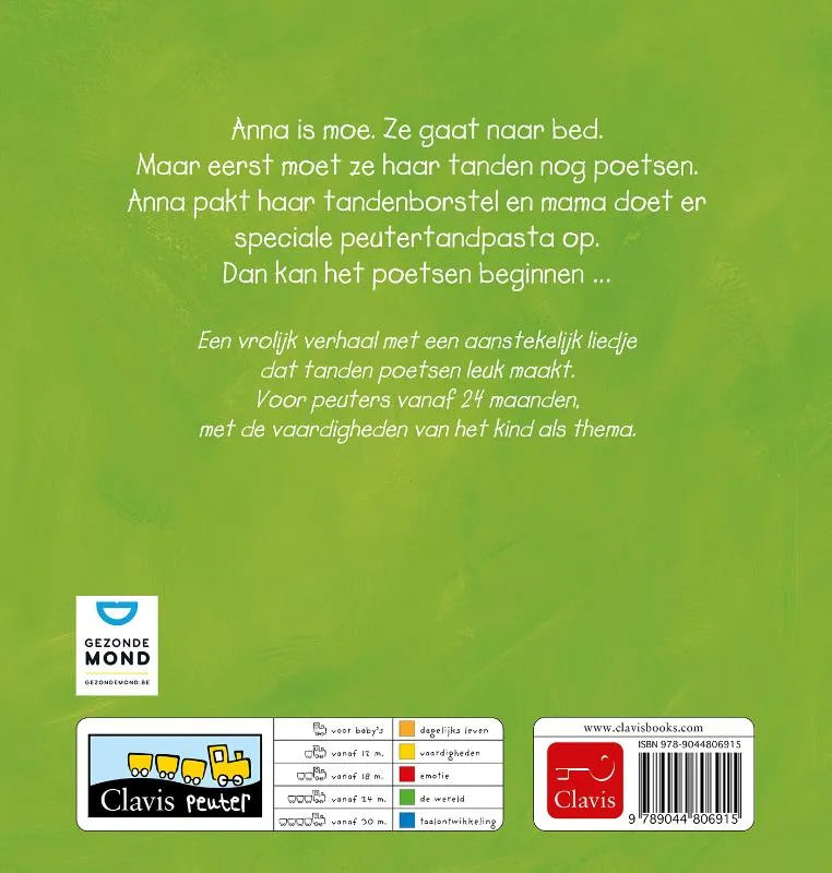 Anna poetst haar tanden | 9789044806915 Anna poetst haar tanden - Afbeelding 2