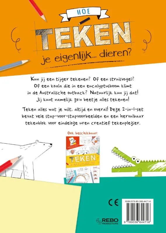 Hoe teken je eigenlijk... dieren? | 9789036644716 Hoe teken je eigenlijk... dieren? - Afbeelding 2