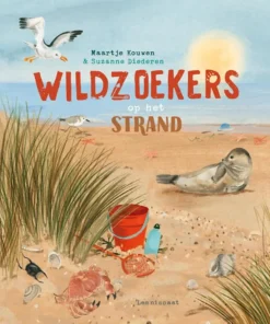 Wildzoekers op het strand