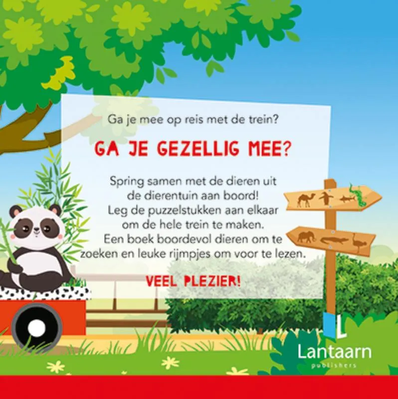 Puzzeltrein Dierentuin | 9789463546874 Puzzeltrein Dierentuin - Afbeelding 2