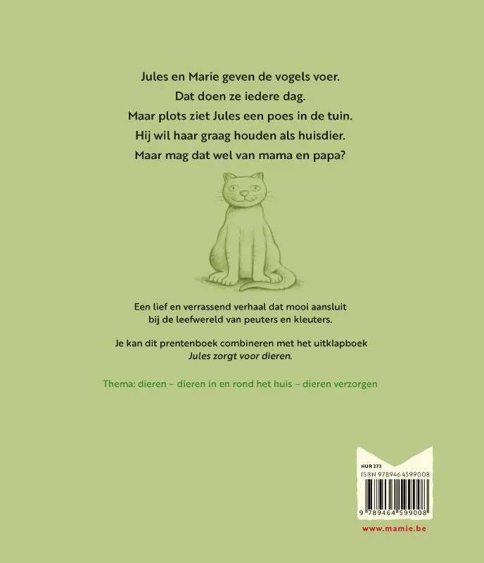 Jules vindt een poes in de tuin | 9789464599008 Jules vindt een poes in de tuin - Afbeelding 2