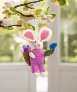 Hanger Haas met Mand Roze