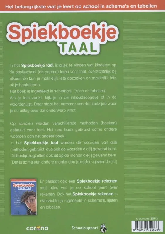 Spiekboekje taal | 9789461752536 Spiekboekje taal - Afbeelding 2