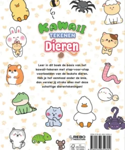 Kawaii tekenen dieren - Leer stap-voor-stap schattige dieren tekenen! | 9789036650694