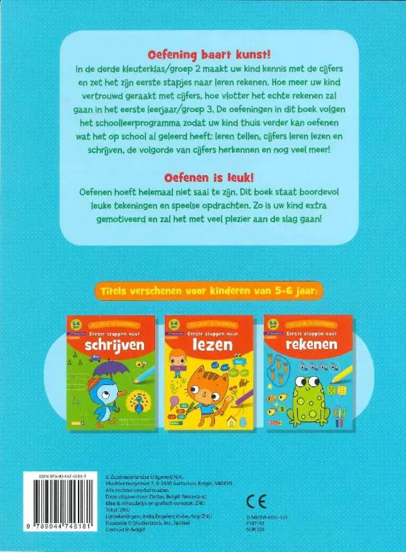 Eerste stappen naar rekenen 5-6 jaar 3de kleuterklas groep 2 | 9789044746181 Eerste stappen naar rekenen 5-6 jaar 3de kleuterklas groep 2 - Afbeelding 2