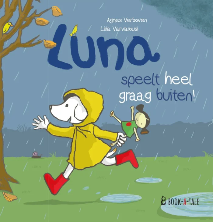 Luna speelt heel graag buiten!