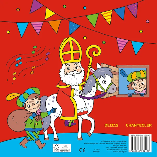 Sinterklaas Color Fun / Saint-Nicolas Color Fun | 9789044762105 Sinterklaas Color Fun / Saint-Nicolas Color Fun - Afbeelding 2