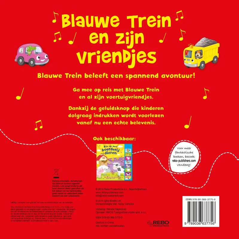 Blauwe trein en zijn vriendjes | 9789036637756 Blauwe trein en zijn vriendjes - Afbeelding 2