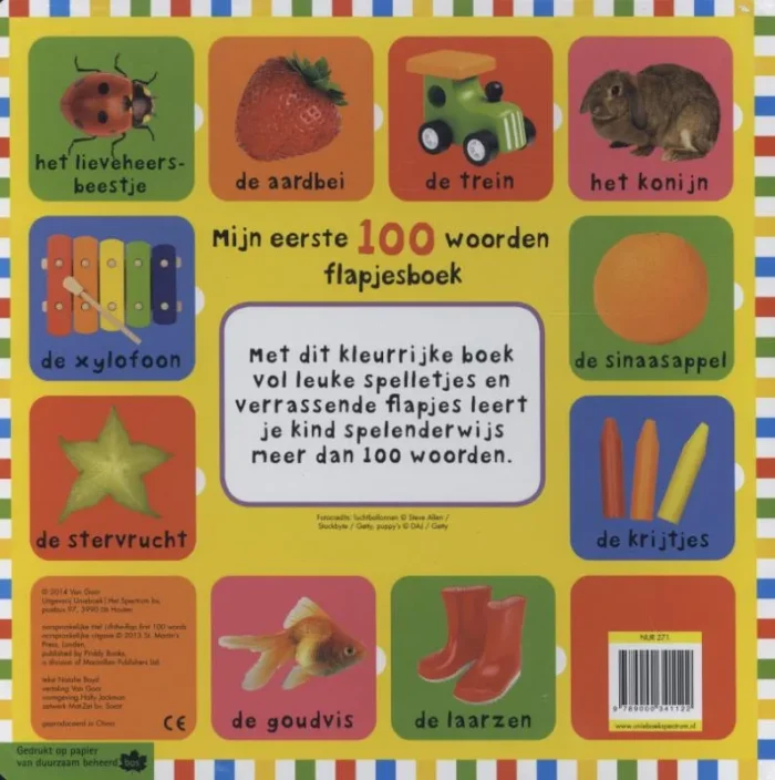 Mijn eerste 100 woorden flapjesboek - Afbeelding 2