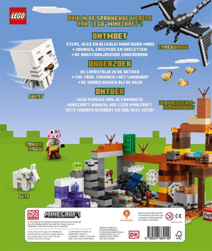 Groot LEGO® Minecraft™ boek | 9789047884149 Groot LEGO® Minecraft™ boek - Afbeelding 2