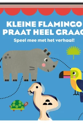 Kleine flamingo praat heel graag