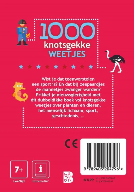 1000 knotsgekke weetjes | 9789403204796 1000 knotsgekke weetjes - Afbeelding 2
