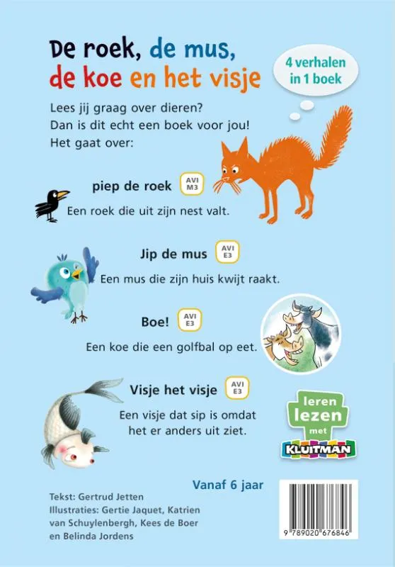 De roek, de mus, de koe en het visje | 9789020676846 De roek, de mus, de koe en het visje - Afbeelding 2