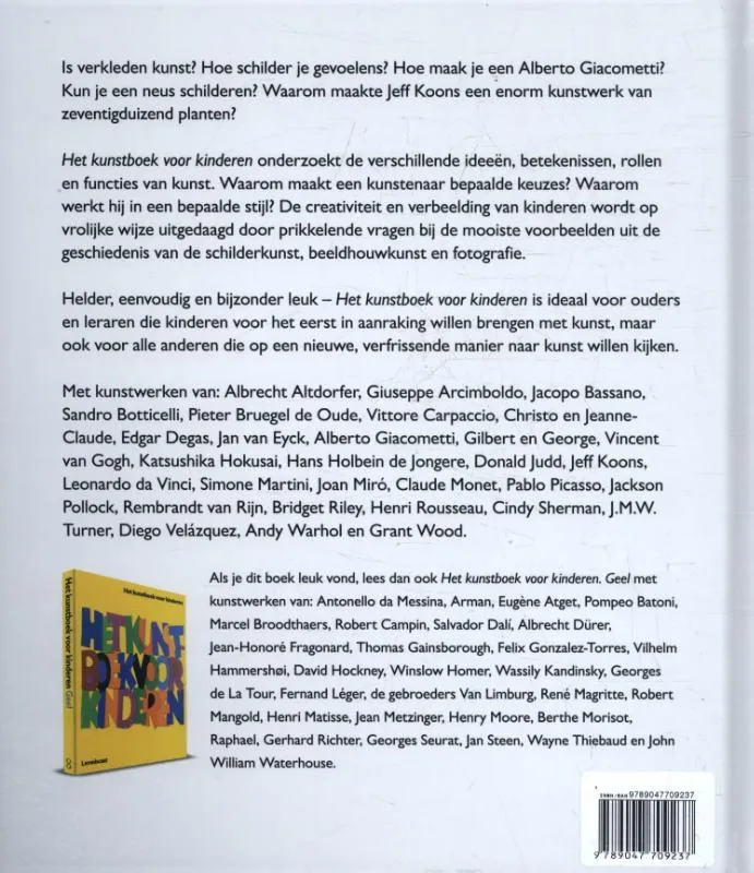 Het kunstboek voor kinderen | 9789047709237 Het kunstboek voor kinderen - Afbeelding 2