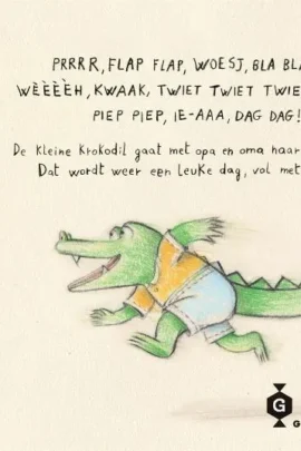 Alternative view of Wat zegt de kleine krokodil in de speeltuin?