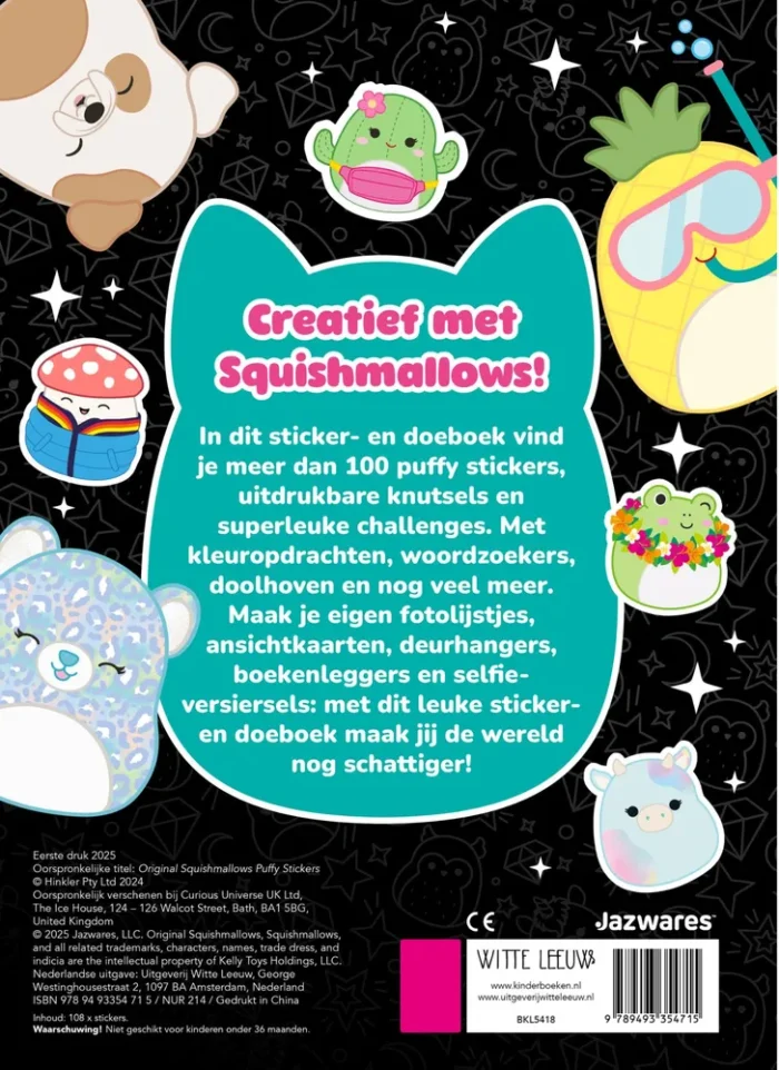 Original Squishmallows sticker- en doeboek - Afbeelding 2