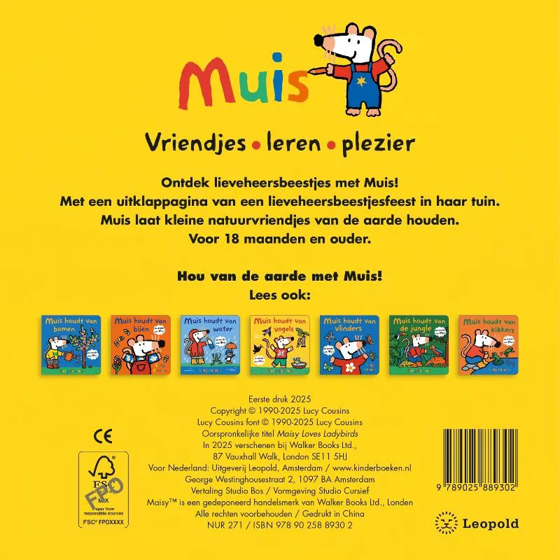 Muis houdt van lieveheersbeestjes | 9789025889302 Muis houdt van lieveheersbeestjes - Afbeelding 2