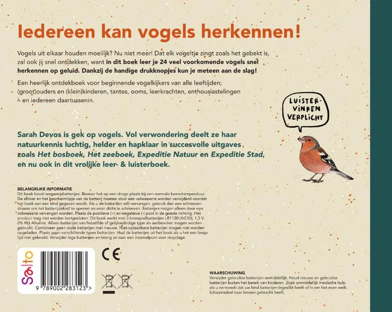 24 snel te herkennen vogelgeluiden van bij ons | 9789002283123 24 snel te herkennen vogelgeluiden van bij ons - Afbeelding 2
