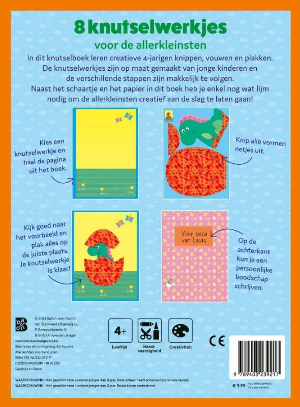 Plakken en kleuren Sinterklaas | 9789403239217 Plakken en kleuren Sinterklaas - Afbeelding 2