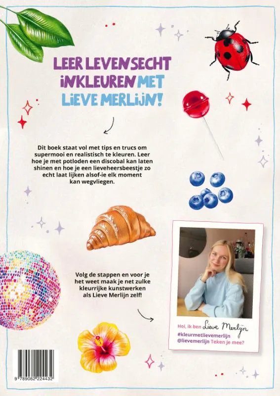 Kleur met Lieve Merlijn | 9789062224432 Kleur met Lieve Merlijn - Afbeelding 2
