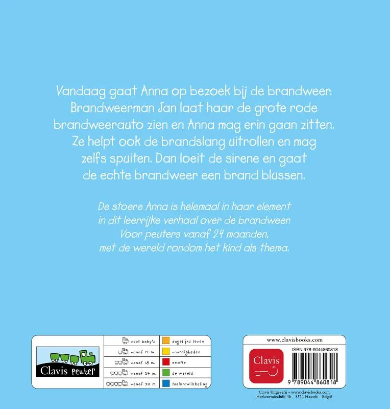 Anna bij de brandweer | 9789044860818 Anna bij de brandweer - Afbeelding 2