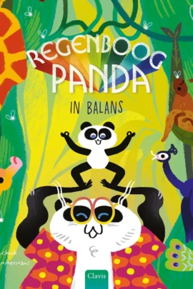 Regenboogpanda in balans