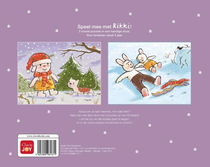 Puzzelen met Rikki. 2-in-1-puzzel Kerstmis - Afbeelding 2