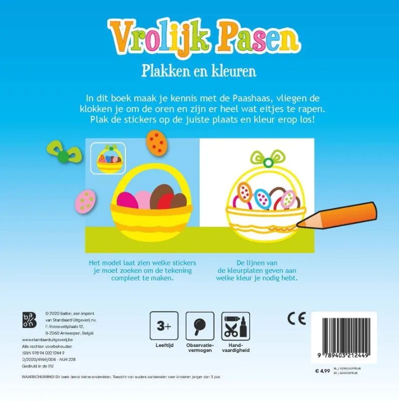 kleuren en plakken | 9789403212449 kleuren en plakken - Afbeelding 2