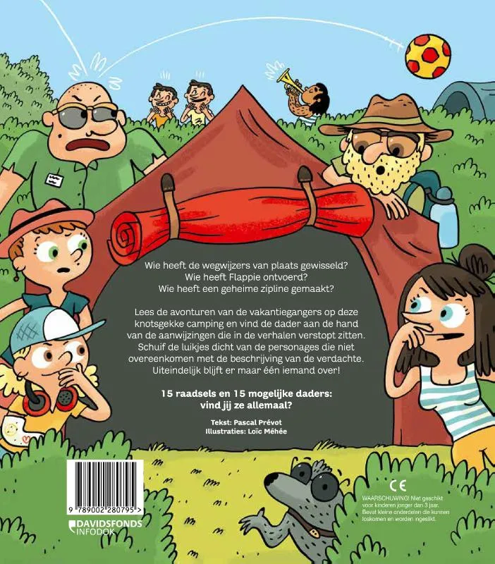 Wie heeft het gedaan? Op de camping | 9789002280795 Wie heeft het gedaan? Op de camping - Afbeelding 2