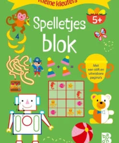 Spelletjesblok met viltstift 5+