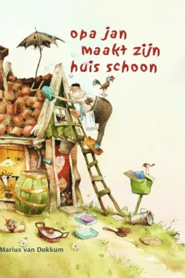 Opa Jan maakt zijn huis schoon