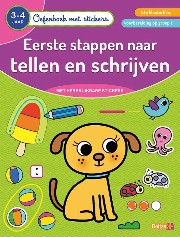 Eerste stappen naar tellen en schrijven (3-4 j.) | 9789044757798 Eerste stappen naar tellen en schrijven (3-4 j.)