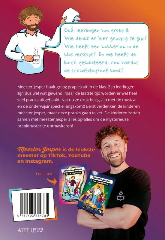 Meester Jesper & de grootste prank ever | 9789493354784 Meester Jesper & de grootste prank ever - Afbeelding 2