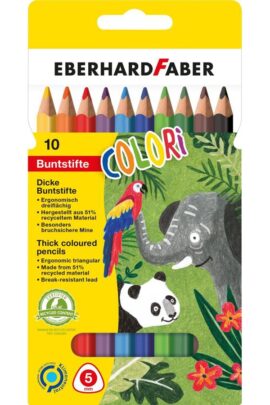 Kleurpotloden dikke kern, driehoekig