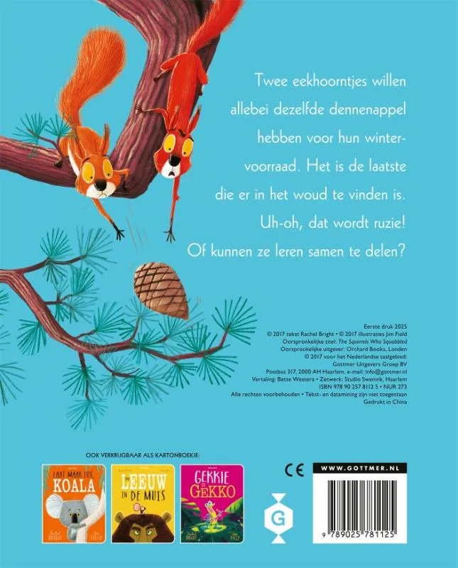 Twee vechtende eekhoorntjes | 9789025781125 Twee vechtende eekhoorntjes - Afbeelding 2