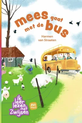 mees gaat met de bus