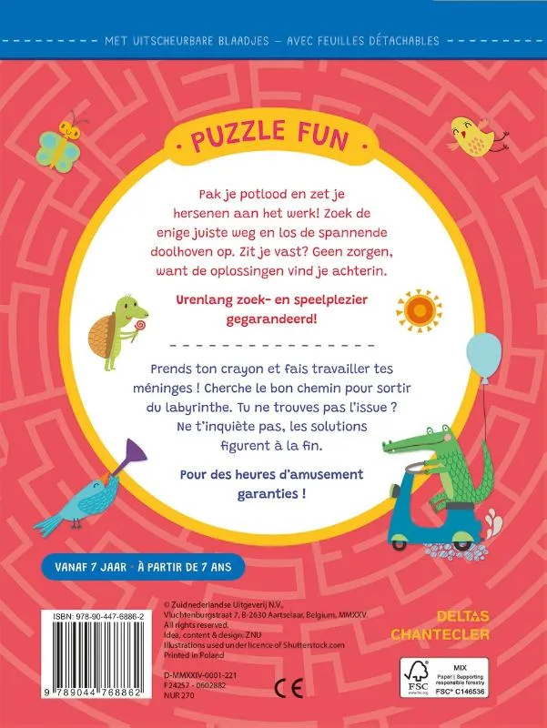 Doolhoven / Puzzle Fun - Labyrinthes | 9789044768862 Doolhoven / Puzzle Fun - Labyrinthes - Afbeelding 2