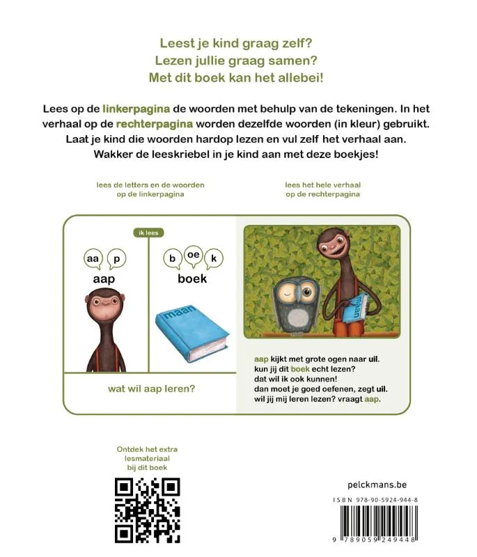 Aap leest een boek | 9789059249448 Aap leest een boek - Afbeelding 2