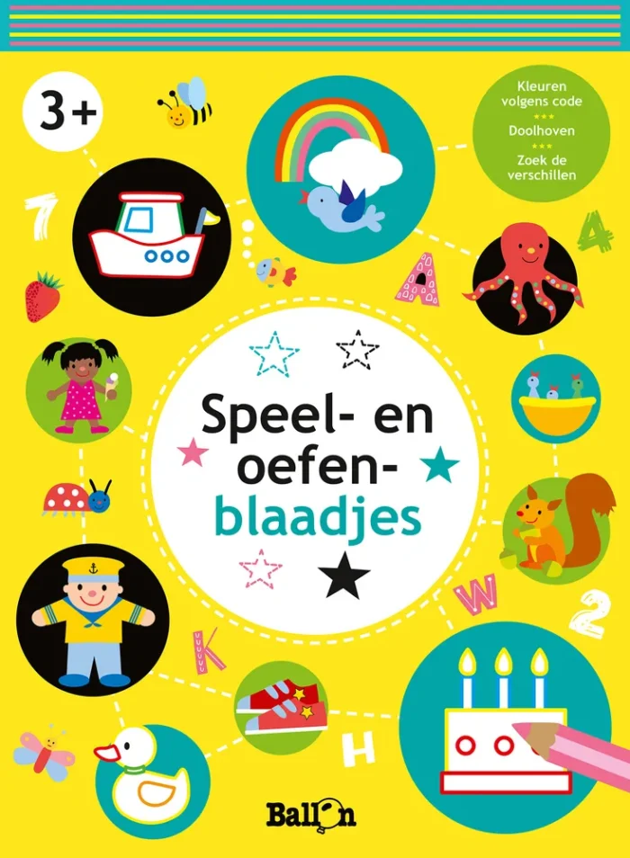 Speel- en oefenblaadjes 3+ (geel) 1