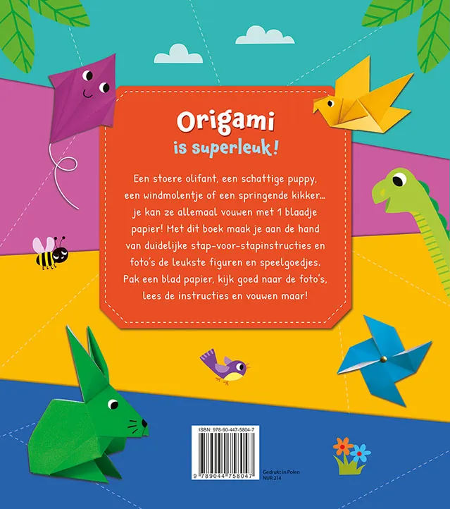 Het leukste origamiboek | 9789044758047 Het leukste origamiboek - Afbeelding 2