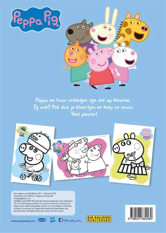 Peppa Big kleurblok | 9789047882060 Peppa Big kleurblok - Afbeelding 2